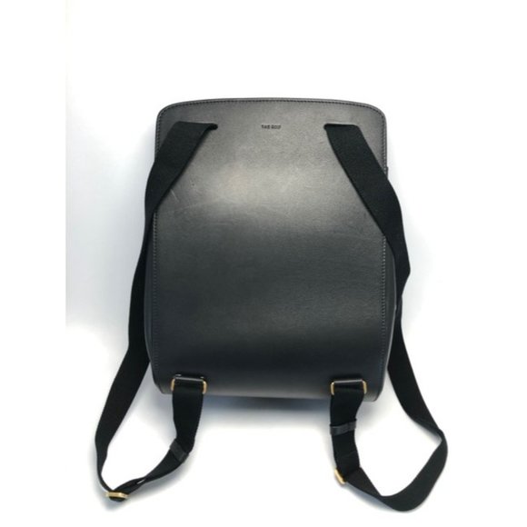 THE ROW Black Moulded Leather Backpack - Picture 9 of 12
